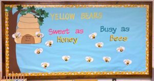 Bears and honey bulletin board