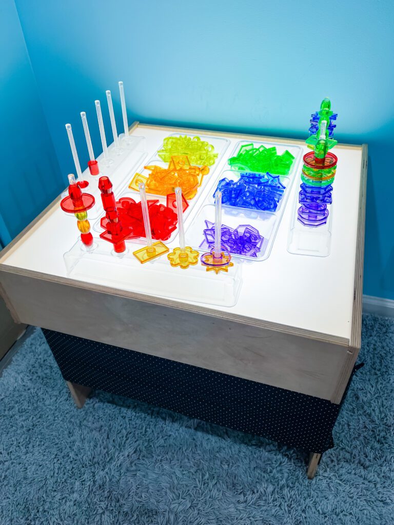 Constructive Playthings Light Table Manipulatives for Light Panel, Light  Box and Light Tables, Includes 10 Vinyl Mats for Fun Toddler Activities