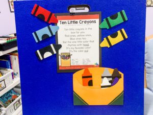Ten Little Crayons Poem