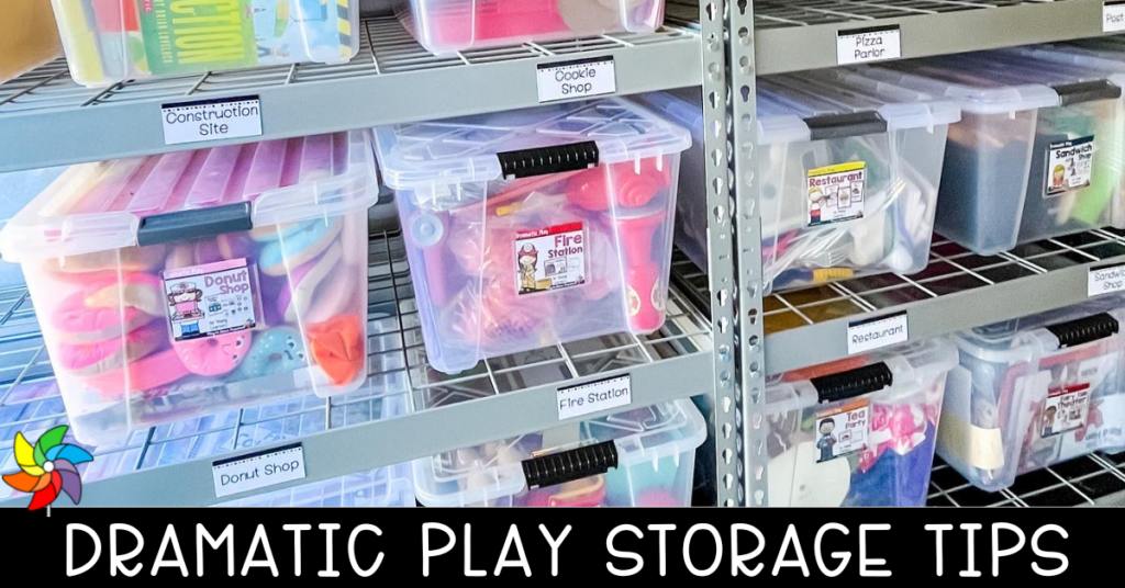 Dramatic Play Storage Tips