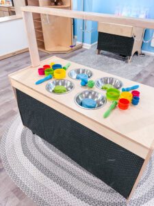 sensory play kitchen