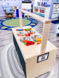 sensory play kitchen