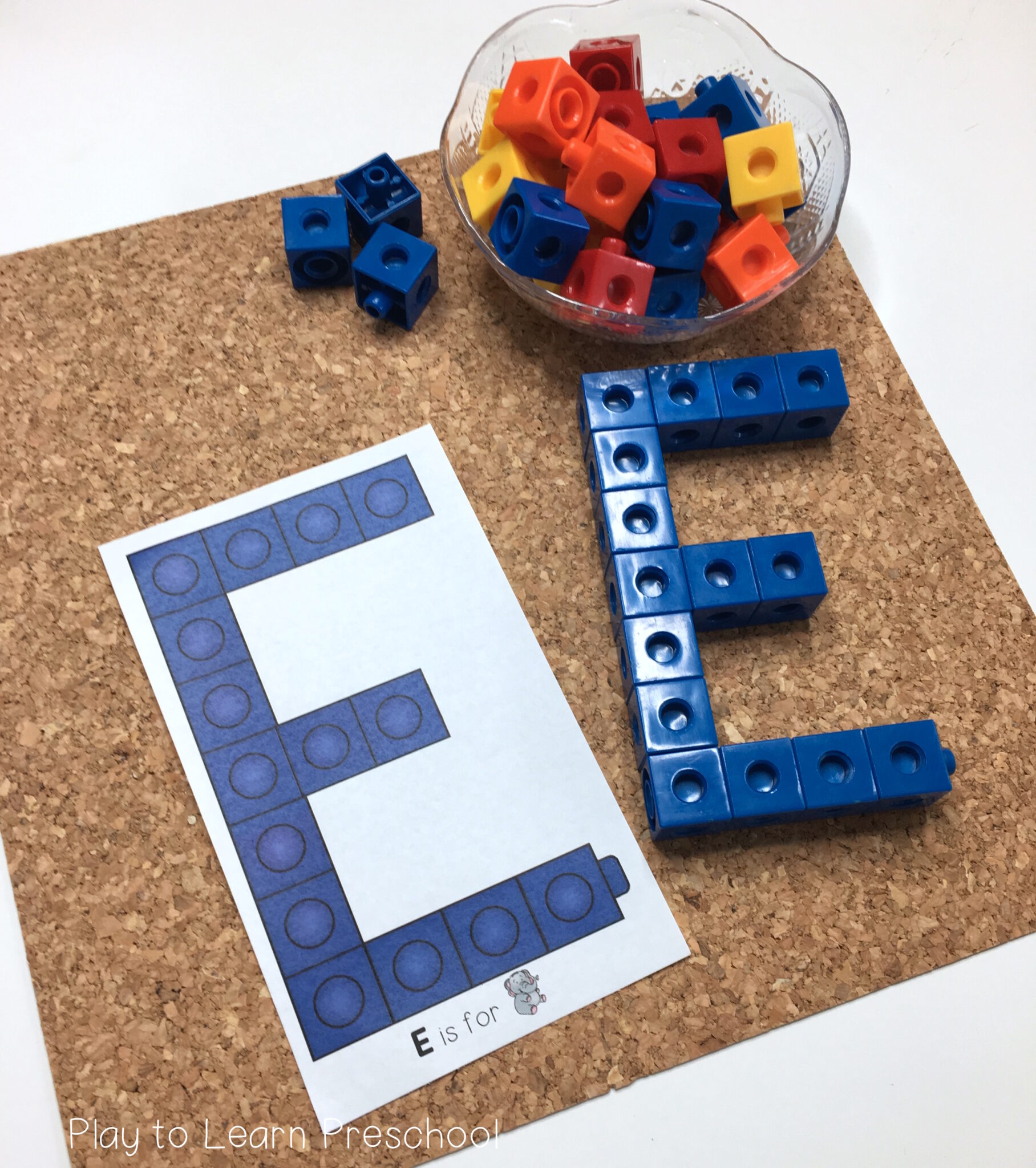 LITERACY cube letters - Play to Learn Preschool