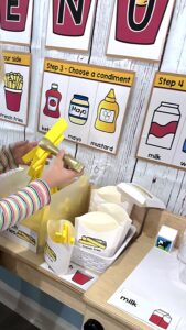dramatic play drive-thru - fries station