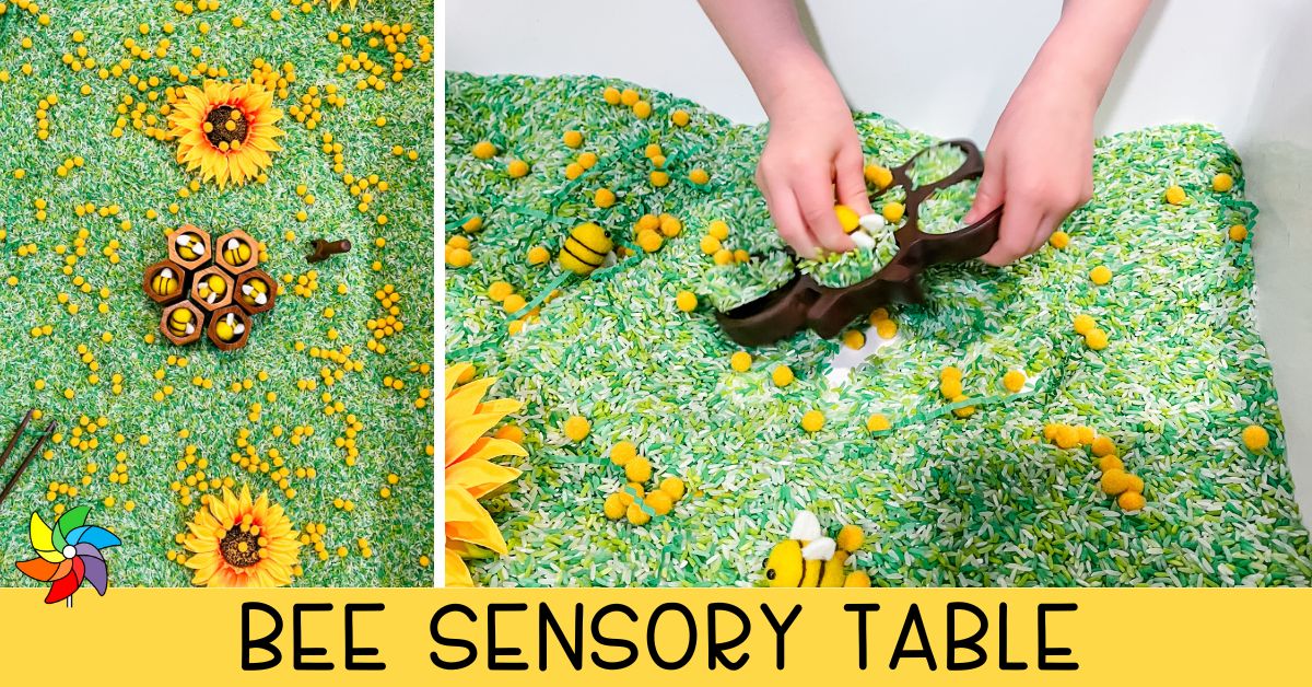 Bee Sensory Bin - Hands-On Play Inspired by Nature - Play to Learn ...