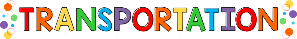 preschool transportation lessons header