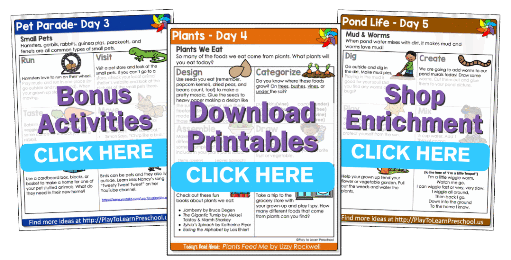 Free Preschool Videos Enrichment Activities