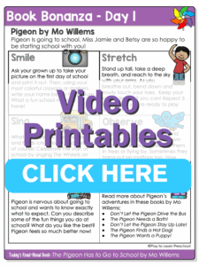 book themed circle time lessons