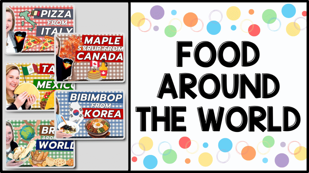 Food Around the World free preschool video lessons