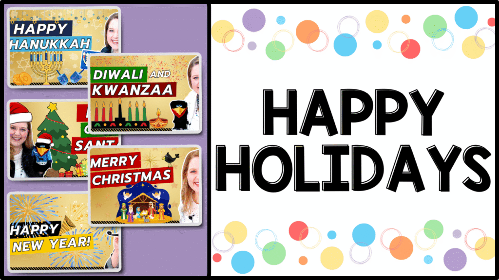 Holidays free preschool video lessons