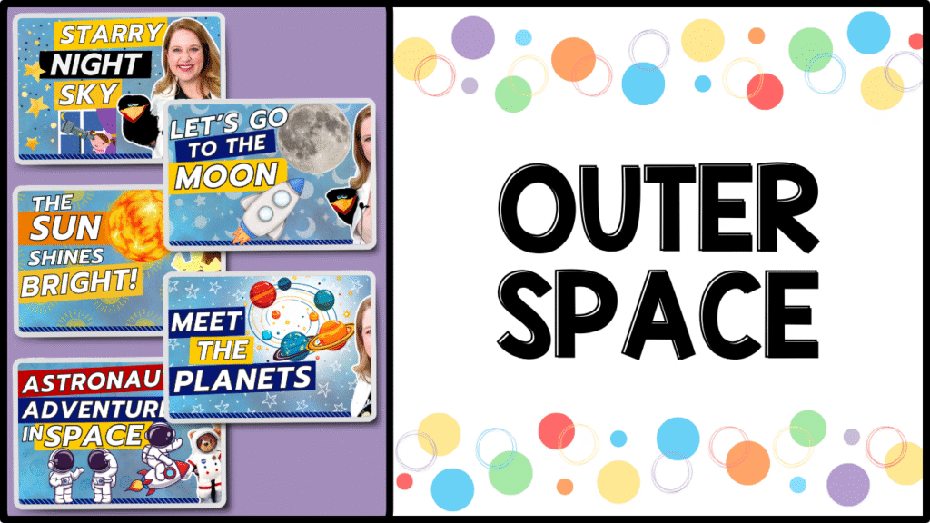 Outer Space free preschool video lessons