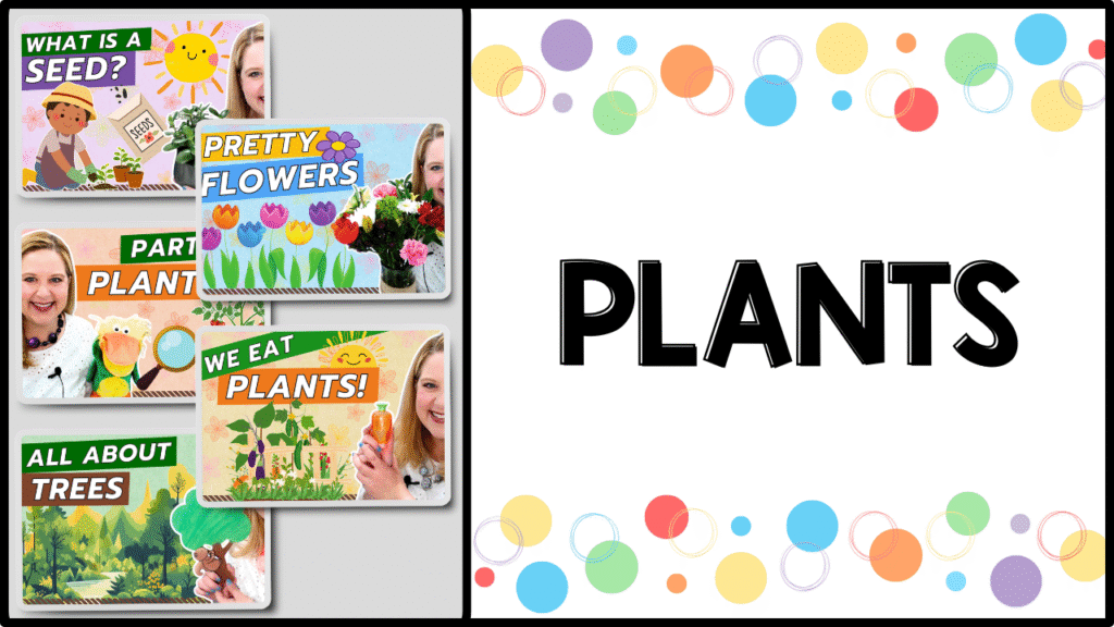 Plants free preschool video lessons