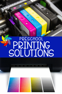 Vertical header image for preschool printing solutions