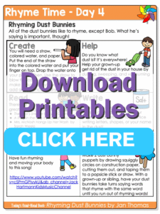 Rhyme time printables day 4