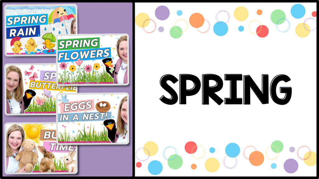 Spring free preschool video lessons