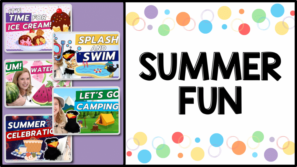 Summer free preschool video lessons