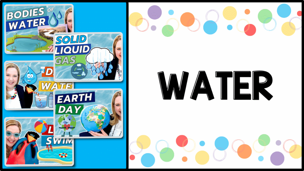 Water preschool video lessons