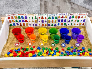 teddy bear sensory table