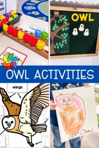 Preschool Owl Activities - four images
