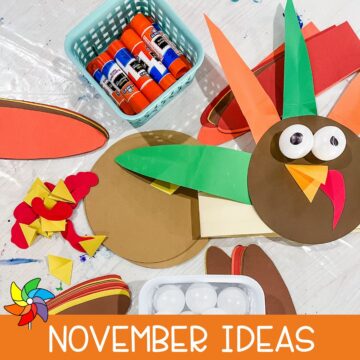 november preschool theme - turkeys