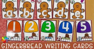 gingerbread writing cards