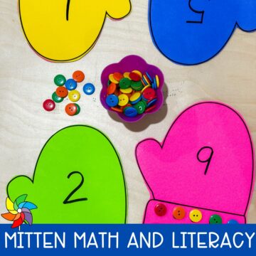 preschool mittens activities literacy and math