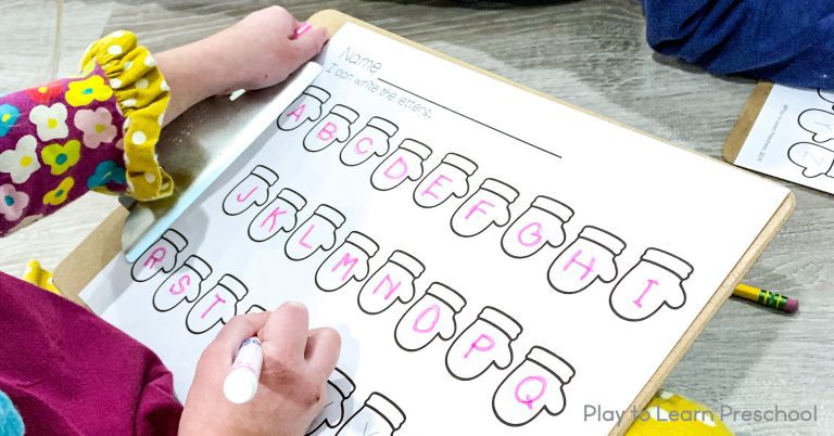 Mitten Match Interactive Bulletin Board - Play to Learn Preschool