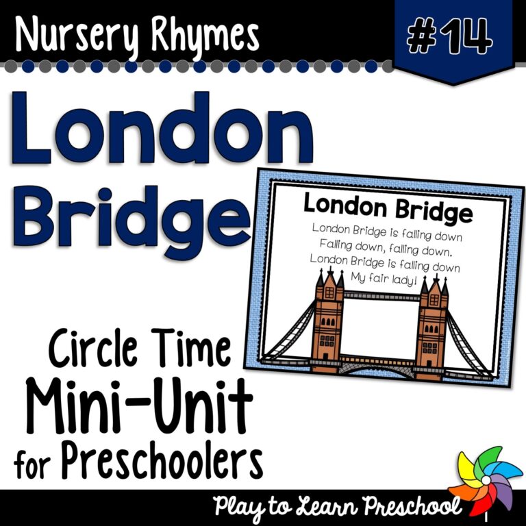 London Bridge Nursery Rhyme | Play to Learn Preschool