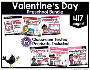 Valentine's Bundle PREVIEW (11 × 8.5 in) - Play to Learn Preschool