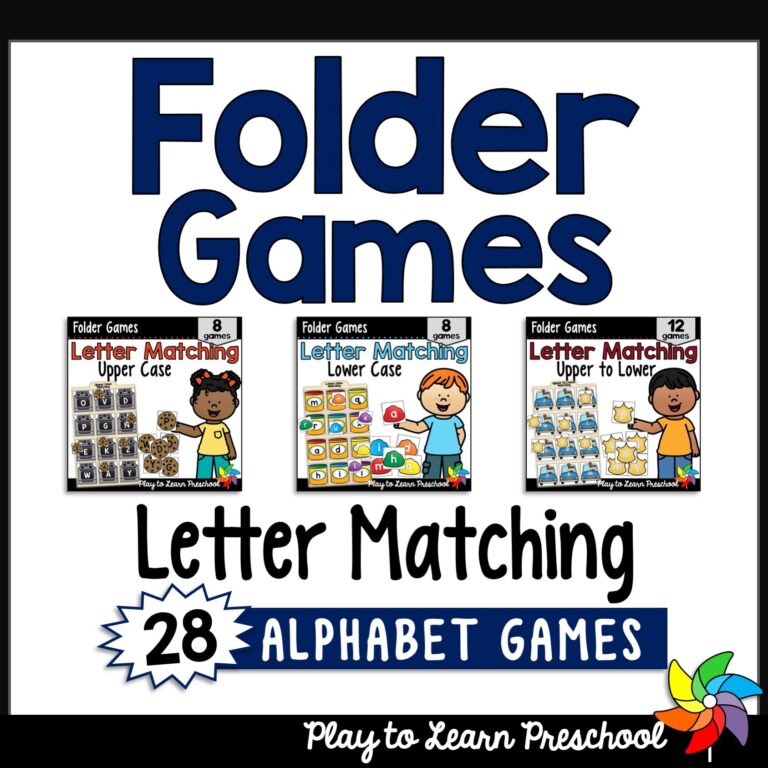 File Folder Games for Pre-K Morning Work