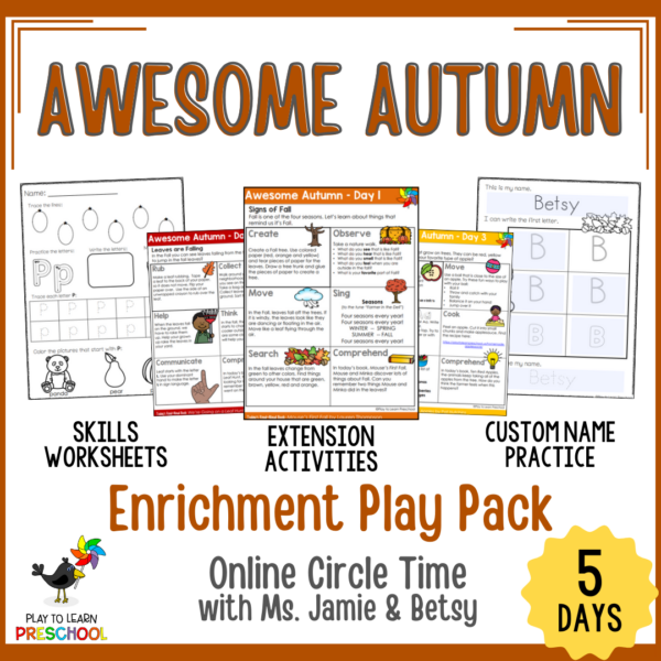 Fall Preschool Lessons - Play to Learn Preschool
