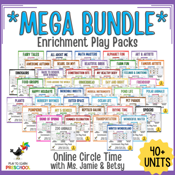 Online Circle Time Play Pack Mega Bundle - Play to Learn Preschool